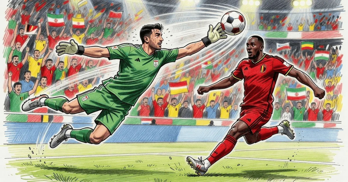 Belgium vs Iran 0:0: drama with a red card and a goalkeeping masterclass at the 2026 World Cup