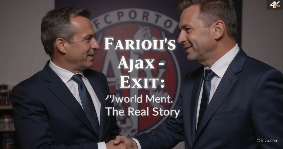 Farioli quitte l’Ajax : la vérité par Alex Kroes !