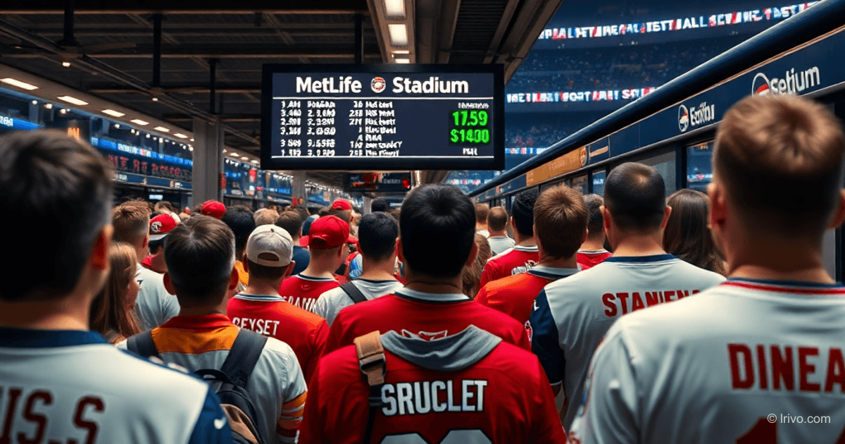 Coupe du Monde 2026 : billets de train à 100$ pour le stade du New Jersey