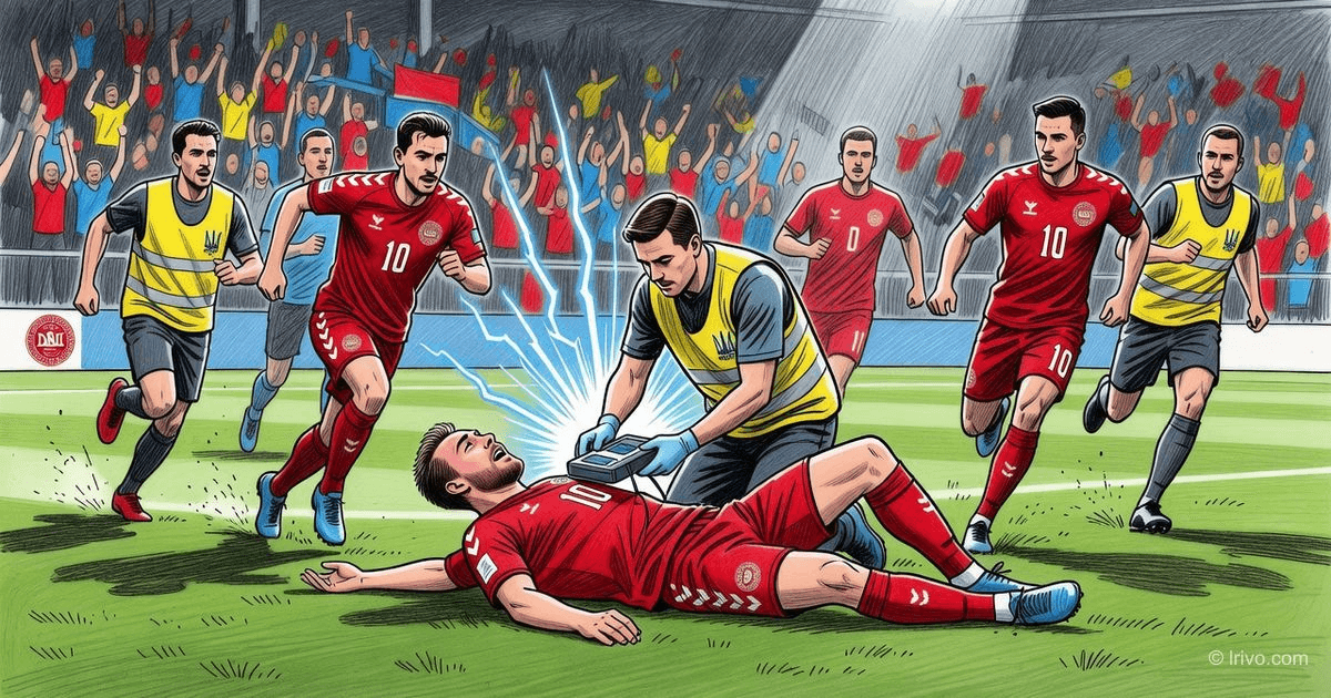 Christian Eriksen collapsed on the field — the defibrillator worked