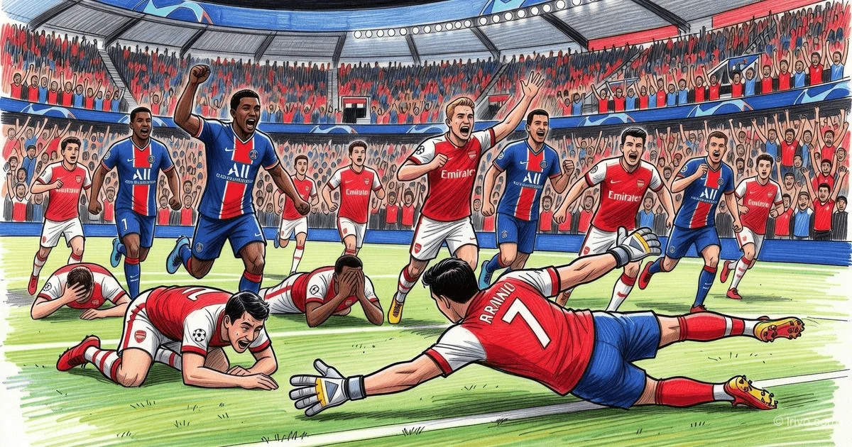 PSG — 챔피언스 리그 우승: 아스널 상대 극적인 승리