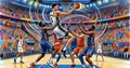 Fifth match of the NBA Finals: San Antonio vs. New York on June 14