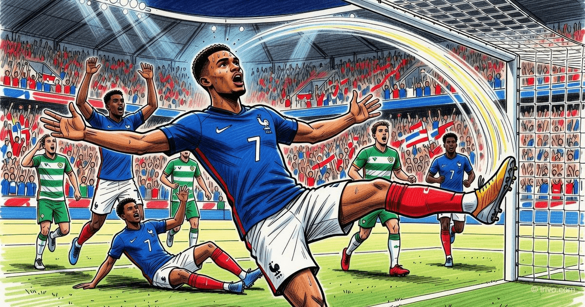 Michael Olise's hat-trick gave France victory over Northern Ireland (3:1)