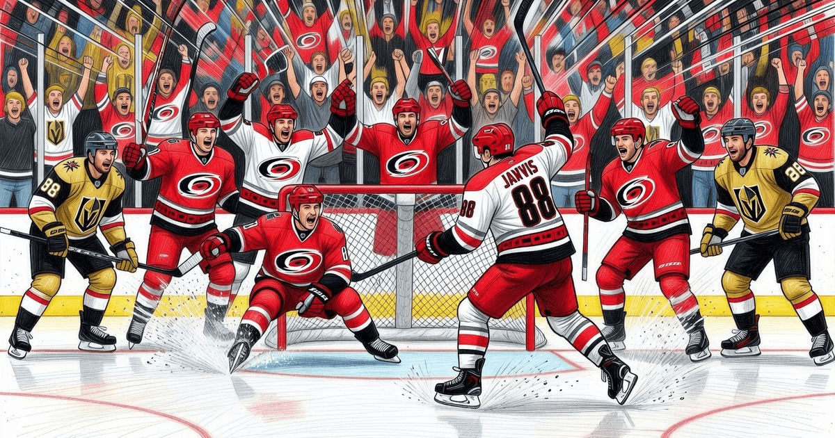Carolina saved in overtime: 4-3 with Vegas in the 2026 Stanley Cup Final