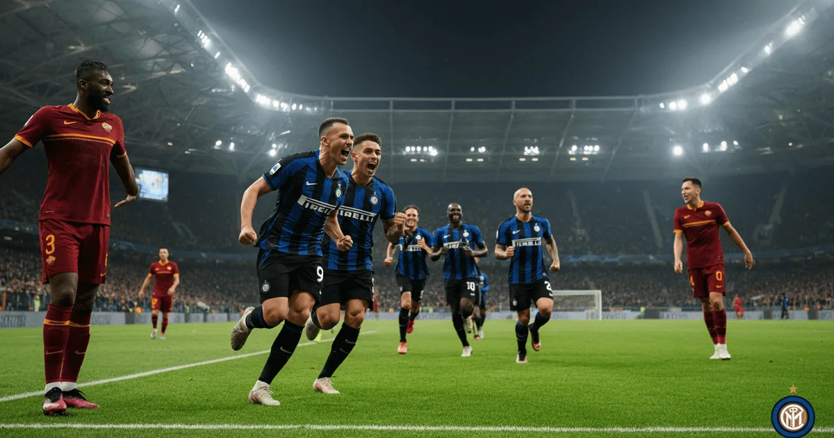 Serie A : L'Inter Milan humilie la Roma 5-2 et s'envole vers le Scudetto !