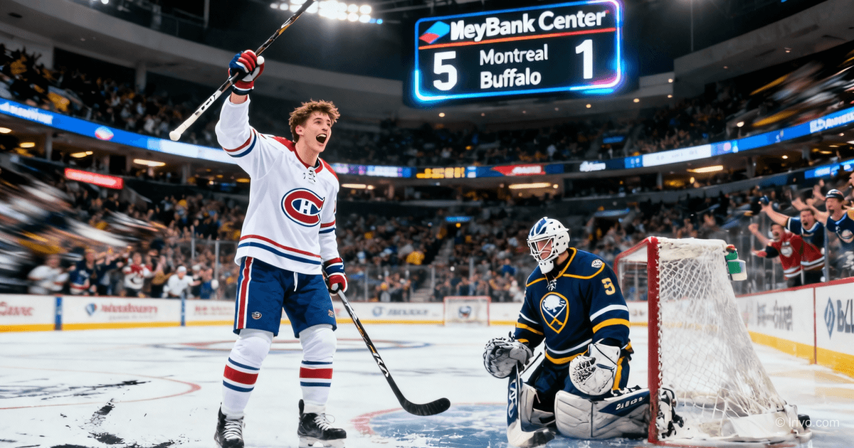 Montreal crushed Buffalo (5:1) and tied the series