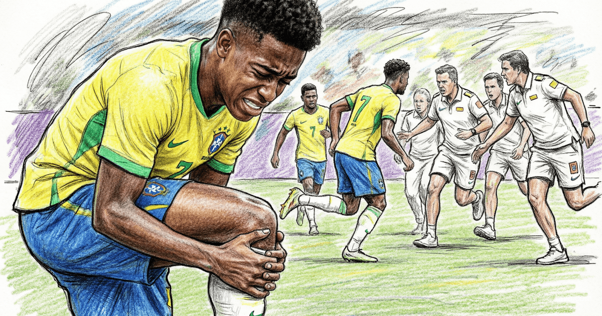 Brazil national team loses Vinicius Junior before 2026 World Cup: knee injury