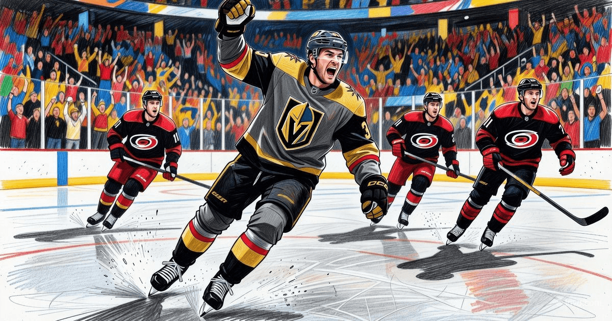 Vegas Golden Knights won a comeback victory over Carolina Hurricanes in the opening game of the Stanley Cup Final