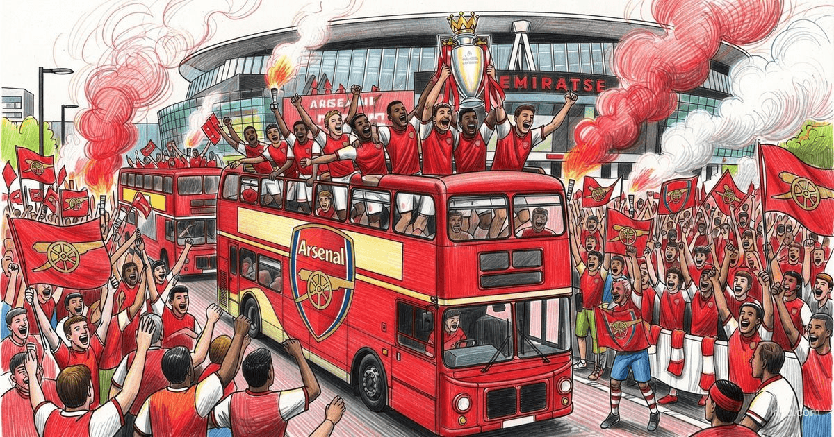 Arsenal Premier League Champions Parade 2026 after 22 years