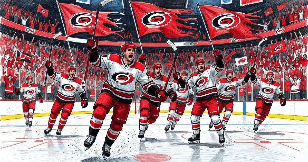 Carolina crushed Montreal 6:1 and advanced to the Stanley Cup Final after 20 years