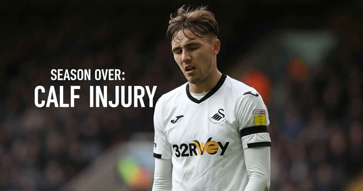 Ethan Galbraith Out for Season with Calf Injury at Swansea