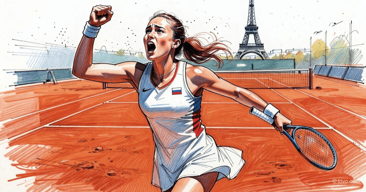 Mirra Andreeva crushed Kyrstea and reached the Roland Garros semifinals